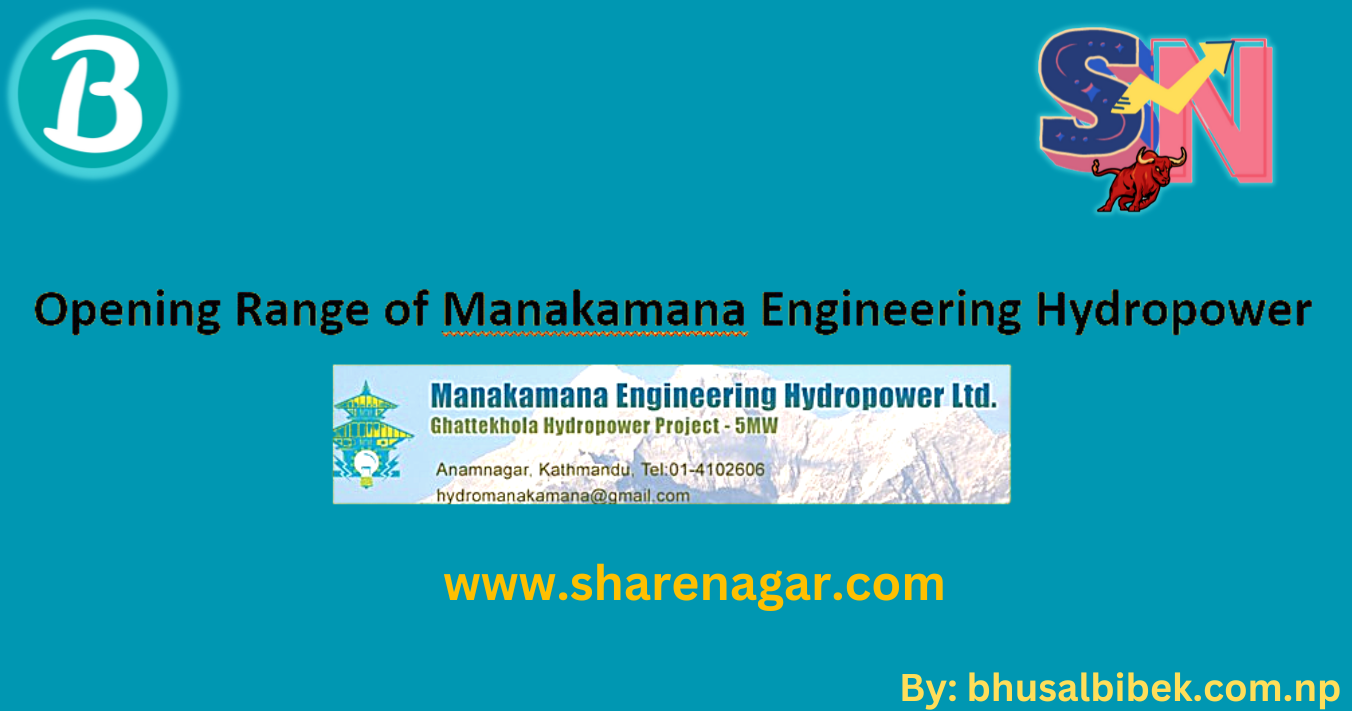 Opening Range of Manakamana Engineering Hydropower