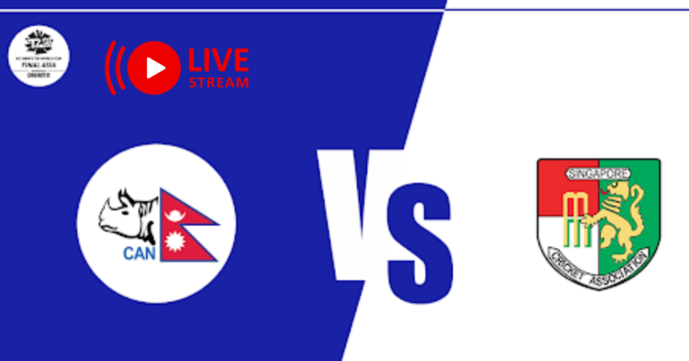 How to Watch Nepal vs Singapore T20 Qualifier Asia Regional Final Match ?